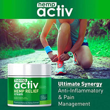 Load image into Gallery viewer, HEMPACTIV Hemp Pain Relief Cream | Hemp + MSM + Arnica + Menthol | Relieve Muscle, Joint & Arthritis Pain | Effective Hemp Pain Cream | 2oz