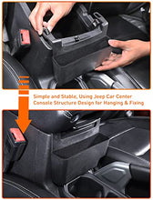 Load image into Gallery viewer, Savadicar JL & JT Center Console Hanging Storage Box, Armrest ABS Organizer for 2018 2019 2020 2021 2022-Current Jeep Wrangler JL JLU & Gladiator JT, Interior Accessories, Black