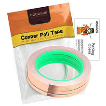 Load image into Gallery viewer, 4 Pack Copper Foil Tape,Copper Tape Double-Sided Conductive with Adhesive for EMI Shielding,Paper Circuits, Electrical Repairs, Grounding(1/4inch)