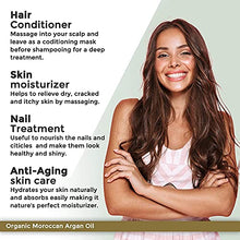 Load image into Gallery viewer, VoilaVe USDA and ECOCERT Pure Organic Moroccan Argan Oil for Skin, Nails & Hair Growth, Anti-Aging Face Moisturizer, Cold Pressed, Hair Moisturizer, Rich in Vitamin E & Carotenes, 4 fl oz