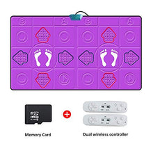 Load image into Gallery viewer, Aishang Double Dance Mat Wireless PU Play Mat Cordless Foldable Non-Slip TV Computer Dual-use Somatosensory Dance Mats for Adults Children
