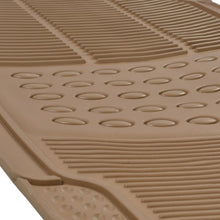 Load image into Gallery viewer, BDK Original ProLiner 3 Piece Heavy Duty Front & Rear Rubber Floor Mats for Car SUV Van & Truck, Beige - All Weather Floor Protection Fits Most Vehicles