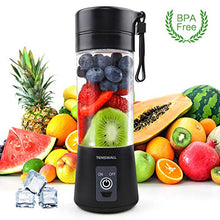 Load image into Gallery viewer, Portable Blender, Personal Size Blender Shakes and Smoothies Mini Jucier Cup USB Rechargeable Battery Strong Power Ice Blender Mixer Home Office Sports Travel Outdoors