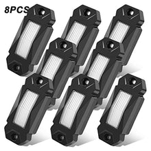Load image into Gallery viewer, LEDMIRCY LED Rock Lights White R2 8PCS for JE-EP Off Road Trucks Car RZR ATV Trail Rig Lights High Power Under Glow Waterproof Lights Underbody Shockproof Light Auto Boat UTV SUV(8PCS-White)