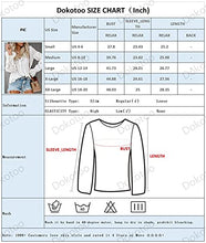 Load image into Gallery viewer, Canikat Women's Cute Fall V Neck Rekindle Eyelet Flowy Bell Long Sleeve Blouses Solid Casual Loose Ruffles Button Down T Shirts Tops White XX-Large