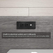 Load image into Gallery viewer, DAR CORE Computer Gaming Desk, Standard, Gray/Black
