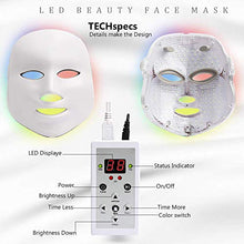 Load image into Gallery viewer, LED Face Mâsk Light Therapy | 7 Color Skin Rejuvenation Therapy LED Photon Mâsk Light Facial Skin Care Anti Aging Skin Tightening Wrinkles Toning Mâsk, White