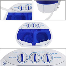 Load image into Gallery viewer, ROVSUN 10 LBS Portable Washing Machine with Twin Tub Electric Compact Mini Washer, Energy/Save Space, Laundry Spin Cycle w/Hose, Perfect for Home RV Camping Dorms College Room