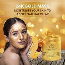 Load image into Gallery viewer, 24K Gold Facial Mask — Rejuvenating Anti-Aging Face Mask — Face Mask For Flawless Skin — Reduces Fine Lines & Wrinkles — Clears Acne, Minimizes Pores — Moisturizes & Firms Up Your Skin By White Naturals