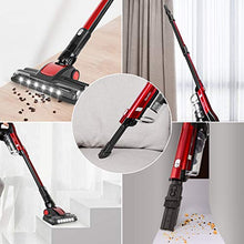 Load image into Gallery viewer, GeeMo Vacuum Cleaner, 4 in 1 Stick Vacuum 17Kpa Powerful Suction, with LED Electric Brush 1.2L High-Capacity Quiet Vacuum, with HEPA Quadruple Filter for Deep Clean Pet Hair Carpet Hard Floor - H595