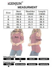 Load image into Gallery viewer, iGENJUN Women Short Sleeve Strappy Cold Shoulder T-Shirt Tops Blouses,S,DG-27