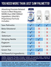 Load image into Gallery viewer, UltaLife Advanced Saw Palmetto Prostate Supplement For Men w/ Beta Sitosterol + #1 Rated Best Health Formula to Reduce Urge For Frequent Urination, DHT Blocker, Improve Sleep, Performance- 90 Capsules