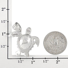 Load image into Gallery viewer, Turtle Pendant Necklace 925 Sterling Silver Genuine Gemstones (20", Spiny Turquoise)