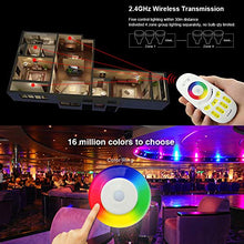 Load image into Gallery viewer, Mi Light Wireless 2.4G RF RGB + White/Warm White Controller Kit, 4 x Controllers and 4-Zone Remote, Wi-Fi Bridge Compatible, 4CH Multicolor RGBW/RGBWW LED Strip Light Controller