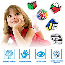 Load image into Gallery viewer, Tresbro Speed Cube Set of 5 Pack - Mirror Cube, Megaminx, 2x2x3 Cuboid Cube, Ivy Skew Cube, SQ-1 Cube, Magic Cube Bundle Puzzle Toys for Kids and Adults