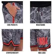 Load image into Gallery viewer, Ultra Game NBA Men’s Super-Soft Basketball Training Shorts, Black, Small