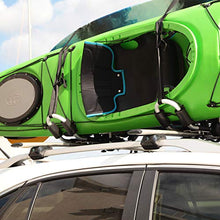 Load image into Gallery viewer, IKURAM R Kayak/Surf/Ski Roof Carrier Rack of J-Style Folding Universal Field & Stream 3-in-1 Multifunction for Canoe, SUP, Kayaks, Surfboard and Ski Board Rooftop Mount on SUV, Car and Truck