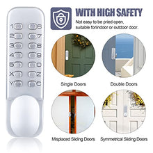 Load image into Gallery viewer, Keyless Entry Door Locks with Keypads Deadbolt, Mechanical Combination Latch Door Lock with Handle, Waterproof Keyless Sliding Door Lock, Digital Code Gate Front Door Lock Set with Door Knob (Silver)