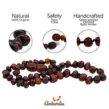 Load image into Gallery viewer, Amberalia knotted Baltic Amber Necklace, Lab-tested, Certified Genuine Amber - SIZES FOR EVERYBODY - Boost immune System -Polish Cherry- S (13”)
