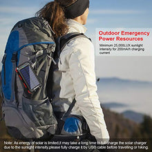 Load image into Gallery viewer, Solar Charger 20000mAh, BENFISS Ultra-Portable Durable Solar Power Bank with 2 USB Output 2 LED Flashlight and Compass, Waterproof Solar Battery Pack for Outdoor Activities/Emergency (Red)