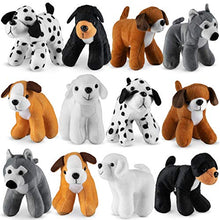 Load image into Gallery viewer, Bedwina Plush Puppy Dogs - (Pack of 12) 6 Inches Tall Stuffed Animals Bulk Assorted Puppies and Cute Stuffed Plushed Dog Puppies Assortment, Stocking Stuffers