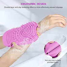 Load image into Gallery viewer, Exfoliating Silicone Body Scrubber - Shower Body Brush with Two Sides - Body Exfoliator Brush for Massage and Foam