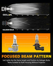 Load image into Gallery viewer, OXILAM Mini Size 9005/HB3 LED Bulbs, Wireless 6000K White Super Bright CSP Chips LED Conversion Kit, Fanless Replacement Bulb, Pack of 2