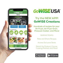 Load image into Gallery viewer, GoWISE USA 8-in-1 Digital Air Fryer with Recipe Book, 7.0-Qt, Black