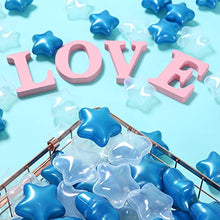 Load image into Gallery viewer, PlayMaty Star Ball Pool Pit Balls - Phthalate & BPA Soft Plastic Balls 100 Pcs for Kids Toddlers Baby Play Tent Playpen Playhouse Birthday Party Decoration (Pearl Blue/Transparent-100 Stars)