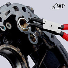 Load image into Gallery viewer, KNIPEX Tools - Circlip Pliers, Internal, 90 Degree Angled, Forged Tip, 3/4"-2 3/64" Bore Dia. (4421J21)