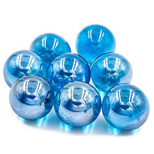 Load image into Gallery viewer, hand2mind Blue Glass Marbles, Large Mables, Math Counters for Kids, Blue Counters, Math Manipulatives, Big Marbles, 1 Inch Marbles, Counting Manipulatives, Marbles for Kids (Set of 25)