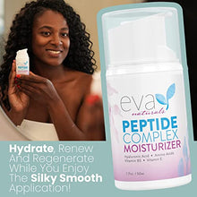 Load image into Gallery viewer, Eva Naturals Collagen Peptide Complex Moisturizer - Anti-Wrinkle Facial Moisturizer For All Skin Types - Deeply Hydrating Multi-Peptide Collagen Boosting Face Cream For Firmer, Smoother Skin - 1.7Oz
