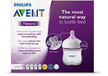 Load image into Gallery viewer, Philips Avent Natural Baby Bottle, Clear, 4oz, 4pk, SCF010/47