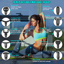 Load image into Gallery viewer, TOLOCO Massage Gun, Upgrade Percussion Muscle Massage Gun for Athletes, Handheld Deep Tissue Massager for Mothers Day Gifts (Grey)