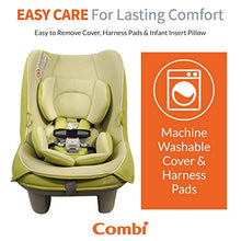Load image into Gallery viewer, Combi Coccoro Streamlined Lightweight Convertible Car Seat | 3 Across in Most Vehicles| Ideal for Compacts| Quick Install | 50% Lighter Than Other Leading Brands| Tru-Safe Impact Protection| Key Lime