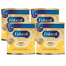 Load image into Gallery viewer, Enfamil Gentle Baby Formula Milk Powder, 21.1 ounce (Pack of 4) - Omega 3, Probiotics, Iron, Immune & Brain Support