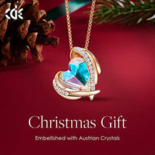 Load image into Gallery viewer, CDE Love Heart Necklace and Earrings Sets