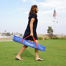 Load image into Gallery viewer, GoSports Portable PVC Framed Cornhole Toss Game Set with 8 Bean Bags and Travel Carrying Case - Choose American Flag Design, Red & Blue or Football