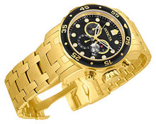Load image into Gallery viewer, Invicta Men's 0072 Pro Diver Collection Chronograph 18k Gold-Plated Watch, Gold/Black