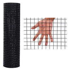 Load image into Gallery viewer, 48'' x 50' Hardware Cloth 16 Gauge 0.5inch by 1 inch Black Vinyl Coated Welded Fence Mesh for Home and Garden Fence and Home Improvement Project (48'' x 50')
