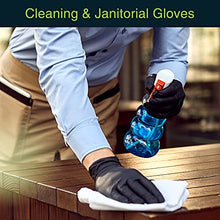 Load image into Gallery viewer, Black Vinyl Disposable Gloves Medium 50 Pack - Latex Free, Powder Free Medical Exam Gloves - Surgical, Home, Cleaning, and Food Gloves - 3 Mil Thickness