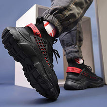 Load image into Gallery viewer, SANNAX Mens Fashion Sneakers Walking Shoes Sports Shoe Vogue Stylish Athletic Walking Running Shoes Casual Sneaker Black