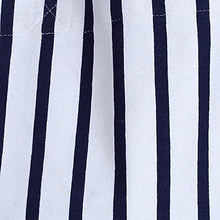 Load image into Gallery viewer, Canvas Tote Bags - Reusable Grocery Bag - Printed Cotton Shopping Bag - Eco Friendly Super Strong Reusuable Washable Bags 19x16.5 Inches, 12.5 Inch Handle NAVY STRIPS