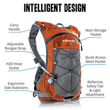 Load image into Gallery viewer, Vibrelli Hydration Pack & 2L Hydration Water Bladder - High Flow Bite Valve - Hydration Backpack with Storage - Lightweight Running Backpack, Also for Cycling, Hiking, Ski, Snow for Men, Women & Kids