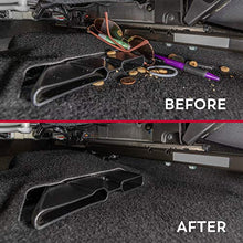 Load image into Gallery viewer, Lusso Gear 2 in 1 Car Seat Gap Organizer - Universal Fit, Storage Pockets Adjust, 2 Set Car Seat Crevice Storage Box, Helps Reduce Distracted Driving & Holds Phone, Money, Cards, Keys, Remote