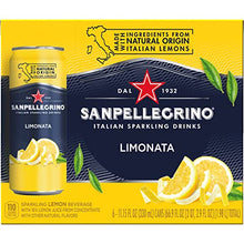 Load image into Gallery viewer, Sanpellegrino Italian Sparkling Drink Limonata, Sparkling Lemon Beverage, 6 Pack of 11.15 Fl Oz Cans