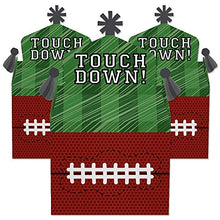 Load image into Gallery viewer, Big Dot of Happiness End Zone - Football - Treat Box Party Favors - Baby Shower or Birthday Party Goodie Gable Boxes - Set of 12