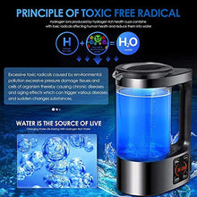 Load image into Gallery viewer, DQXY Hydrogen Water Bottle Generator,Portable Hydrogen Water Ionizer Machine,Hydrogen Rich Water Maker 2L Large Capacity Health Cup for Family Use