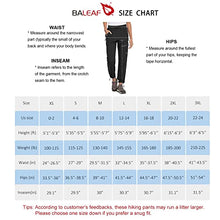 Load image into Gallery viewer, BALEAF Women's Hiking Cargo Pants Outdoor Lightweight Capris Water Resistant UPF 50 Zipper Pockets Black Size M