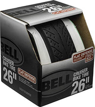 Load image into Gallery viewer, Bell Whitewall 26" Flat Defense Cruiser Bike Tire